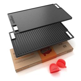18-Inch Cast Iron Reversible Grill Plate