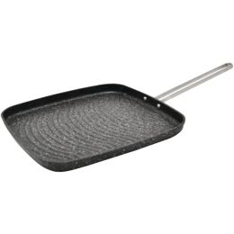 THE ROCK(TM) by Starfrit(R) 10" Grill Pan with Stainless Steel Wire Handle