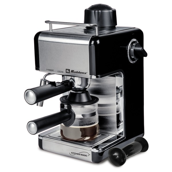 Koblenz CKM-650 EIN 4-Cup Kitchen Magic Collection Espresso and Cappuccino Maker