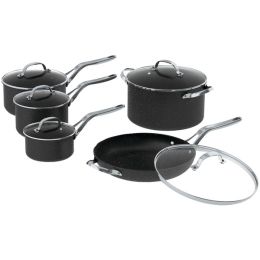 THE ROCK(TM) by Starfrit(R) 10-Piece Cookware Set with Stainless Steel Handles