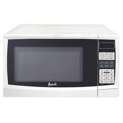 Avanti MT112K0W White 1.1 Cubic Feet Microwave Oven