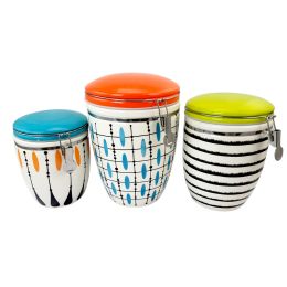 Studio California Luminescent 3-Piece Canister Set in 3 Assorted Designs