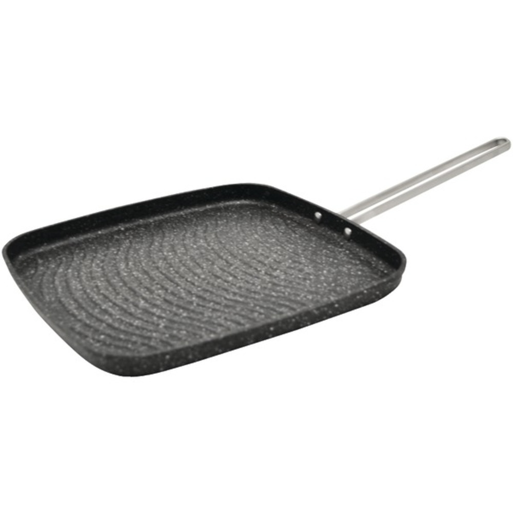 THE ROCK by Starfrit  THE ROCK by Starfrit 10" Grill Pan with Stainless Steel Wire Handle