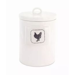 Chicken Canister (Set of 2) 5.5" x 8.25"H Stoneware