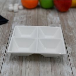 [ Set of 6 ] DIVIDED SQUARE DISH  6" X 6" | 15 CM X 15