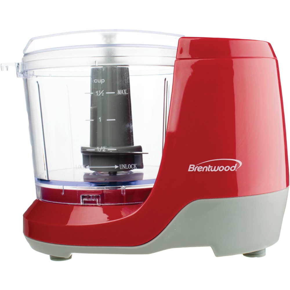 Brentwood Appliances 1.5 Cup Mini Food Chopper (Color: Red)