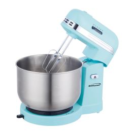 Brentwood Appliances Stand Mixer Stainless Steel  3 Quart, 5 Speed Mixing Bowl (Color: Blue)