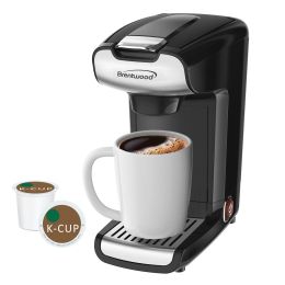 Brentwood Appliances K-Cup Single Serve Coffee Maker (Color: Black & Silver)