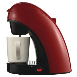 Brentwood Appliances Single-Serve Coffee Maker with Mug (Color: Red)