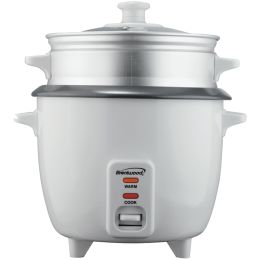 Brentwood Appliances White Rice Cooker with Steamer  500 Watts) (size: 8 Cups)