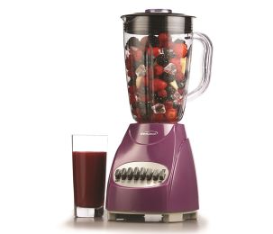 Brentwood Appliances Pulse Electric Blender, Speed 12 with Plastic Jar (Color: Purple)