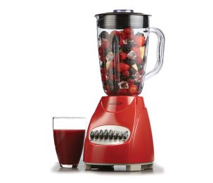Brentwood Appliances Pulse Electric Blender,12 Speed with Plastic Jar (Color: Red)