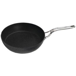 THE ROCK by Starfrit Fry Pan Black with Stainless Steel Handle (size: 8 Inch)