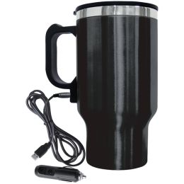 Brentwood Appliances CMB-16B Electric 16 Ounce Coffee Mug with Wire Car Plug (Color: Black)