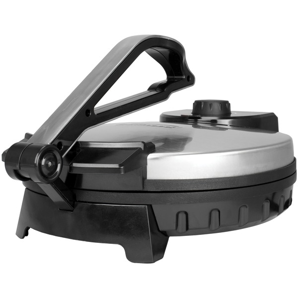 Brentwood Appliances Nonstick Stainless Steel and Black  Electric Tortilla Maker (size: 12 Inch)