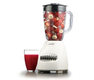 Brentwood Appliances 12 Speed Blender with Plastic Jar (Color: White)