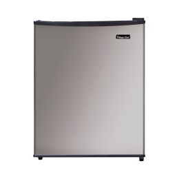 Magic Chef Refrigerator (Color: Stainless Steel, size: 2.4 Cubic Feet)