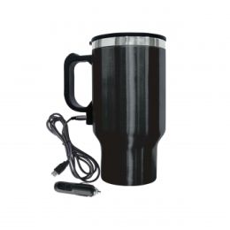 Brentwood Electric 16 Ounce Coffee Mug With Wire Car Plug (Color: Black)