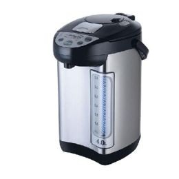 Electric Stainless Steel and Black Hot Water Dispenser (size: 4.0 Liters)