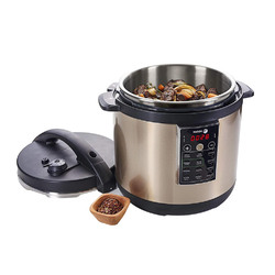 Fagor LUX Electric Multi-Cooker, Pressure, Slow and Rice Cooker (Color: Chamgagne, size: 6 Quart)