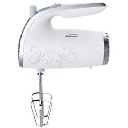 Brentwood Electric Hand Mixer 5 Speed (Color: White)
