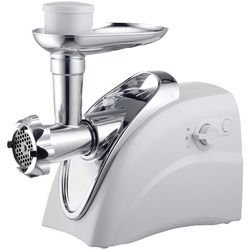 Brentwood Appliances Electric Meat Grinder And Sausage Stuffer (Color: White & Silver)
